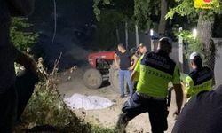 Bursa'da devrilen traktörde hayatını kaybetti