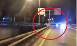 Bursa'da motosikletlinin kamerası dehşet anını kaydetti