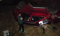 Takla atan otomobilden burnu bile kanamadan çıktı: "Biraz süratliydim, kontrolden çıktım"
