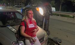Mahalleyi savaş alanına çevirdi, alkollü kadın sürücü karıştığı kazayı unuttu