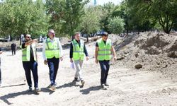 Başkan Erol, Kestel'in kalbi Aile Parkı'ndaki çalışmaları inceledi