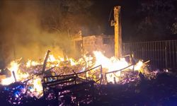 Bursa'da bungalov yangını korkuttu, alevler ormana sıçramadan söndürüldü