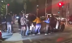 Bursa'da iki aile arasındaki kavga kamerada