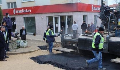 HARMANCIK SICAK ASFALTLA BULUŞTU