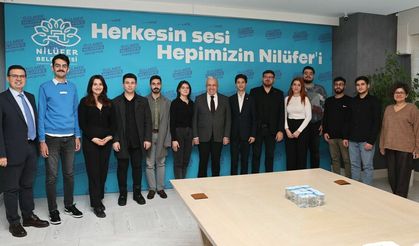 BAŞKAN ŞADI ÖZDEMİR GENÇLERİ AĞIRLADI