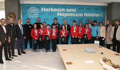 Başkan Özdemir, başarılı sporcuları ağırladı