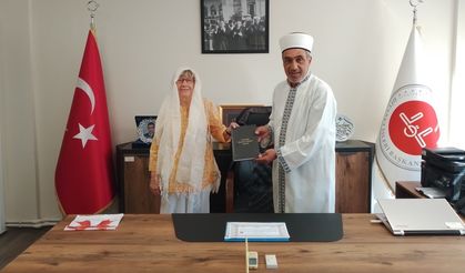 Alman vatandaş Bursa'da Müslüman oldu