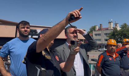Başkan Vekili Biba, yangın yerinde