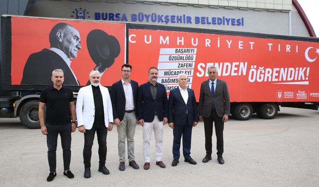 29 EKİM COŞKUSU 'CUMHURİYET TIRI' İLE BURSA'YI SARIYOR