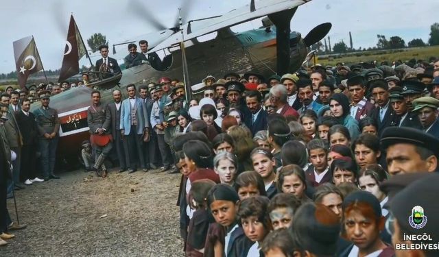 İnegöllülerin uçak bağışı, yapay zekayla günü yüzüne çıktı