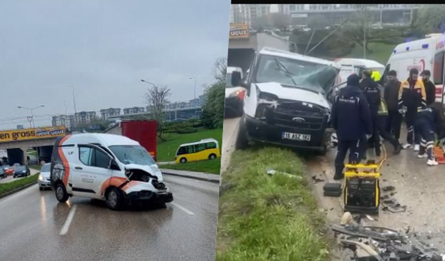 Bursa'da yağmurda faciadan dönüldü...