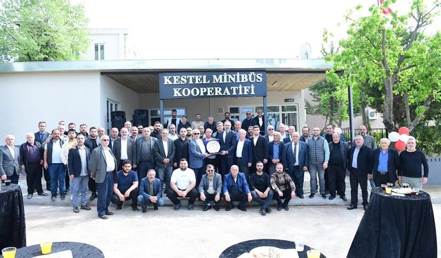 Kestel Minibüs Kooperatifi yeni yüzüyle hizmete açıldı