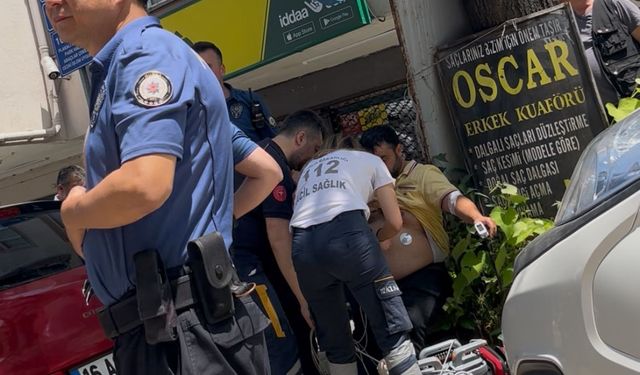 Bursa'da park kavgası iki esnafı birbirine düşürdü : 2 yaralı