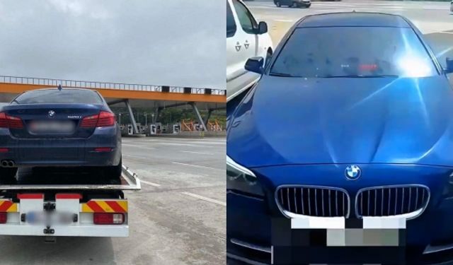 Lüks araca 276 bin lira ceza kesildi