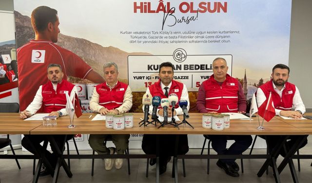Kızılay Bursa Şubesi Kurban Bayramı kampanyasını duyurdu