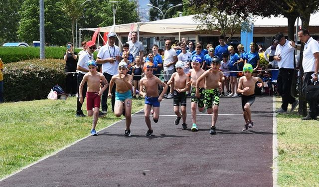 Osmangazi’de Triathle yarışları nefes kesti