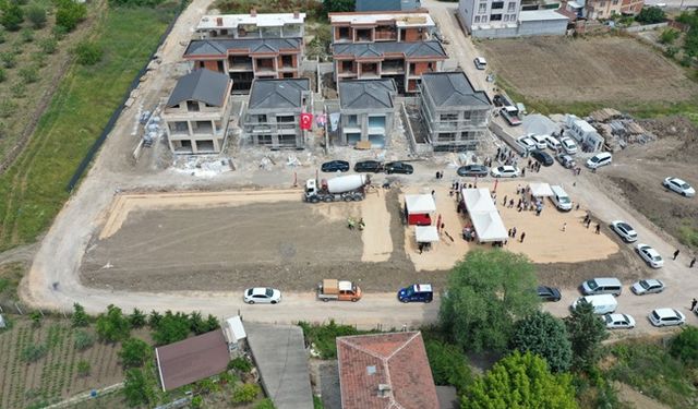 Aksungur Spor Tesisi için ilk harç döküldü