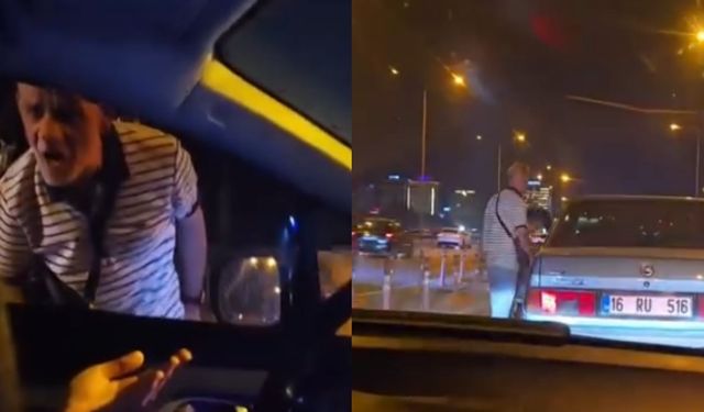 Bursa'da sinyal vermeyen sürücünün önünü kesti