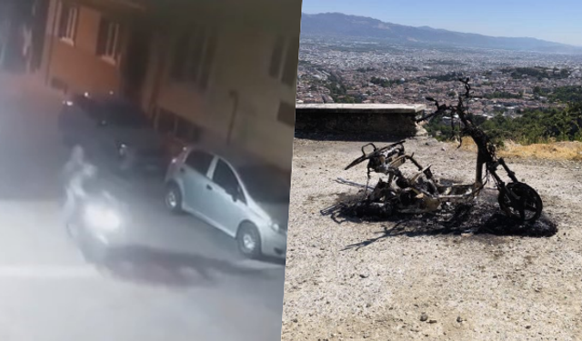Sıfır aldığı motosikleti çalındı, yanmış halde bulundu