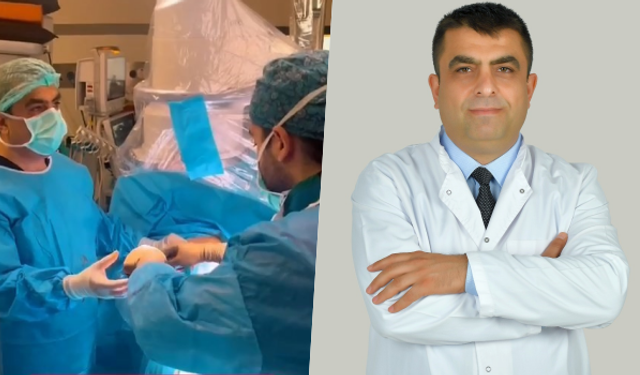 Bursa'da bebeğin böbreğindeki taş kapalı yöntemle alındı