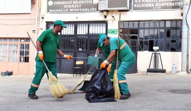 Osmangazi’de her gün 270 kilometre alan temizleniyor