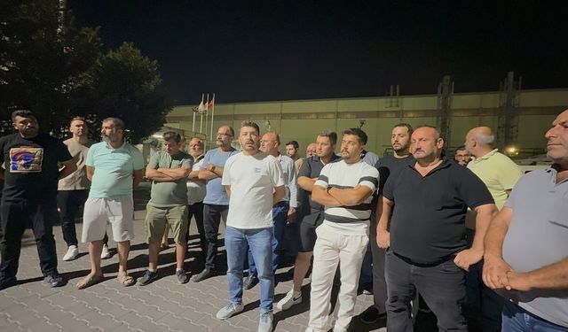 Gemlik'te liman sahasında iş durdu