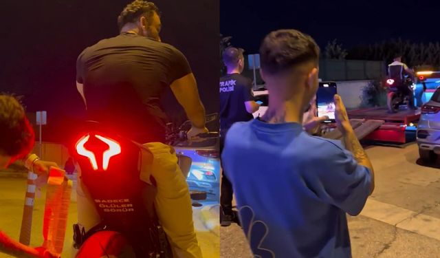 Plakasına "Sadece ölüler görür" yazdırdı polisten kaçamadı