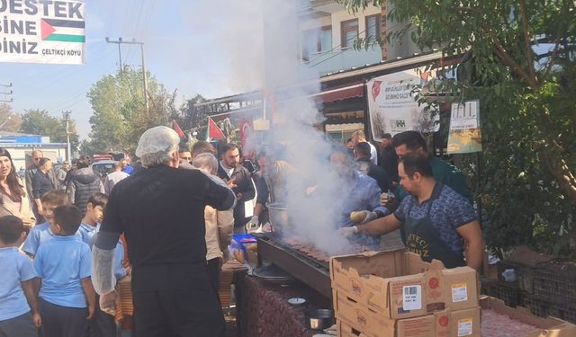 Bursa'nın Çeltik Mahallesinden Gazze’ye destek