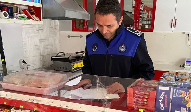 Zabıta ekiplerinden okul kantinlerine sıkı denetim