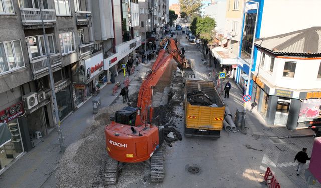 Mustafakemalpaşa ilçesinin altyapısı, yeniden inşa ediliyor