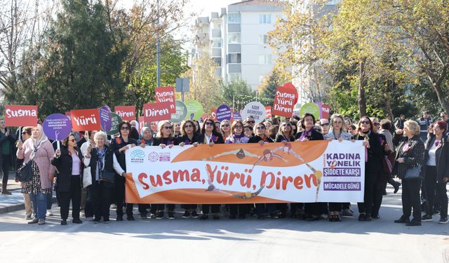 Nilüfer’de kadınlardan şiddete karşı ortak ses: "Susma, yürü, diren"