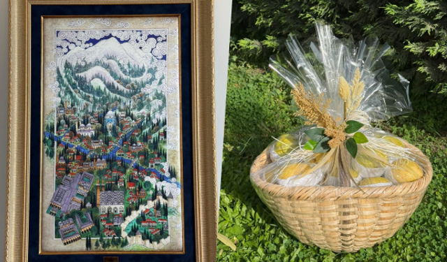 Papa 14. Leo’ya Bursa’dan coğrafi işaretli hediyeler