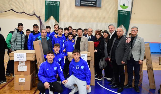 Osmangazi Belediyesi’nden amatör spor kulüplerine malzeme desteği