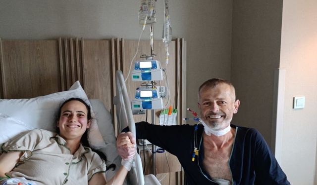 Kızının karaciğeri ile hayata tutundu