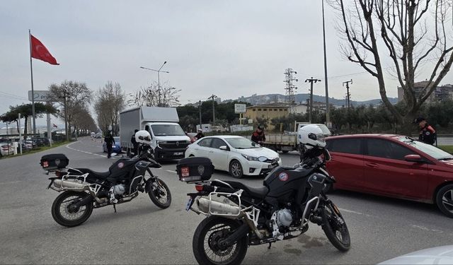 Mudanya'da polis ekipleri göz açtırmıyor