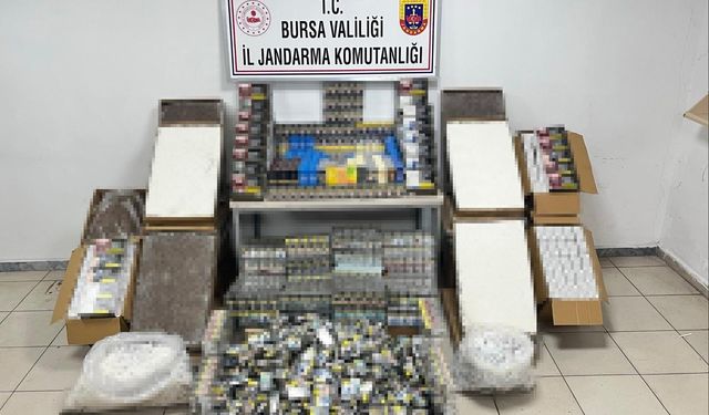 Bursa’da Dev Operasyon: 65 Bin Kaçak Sigara ve 50 Bin Makaron Ele Geçirildi