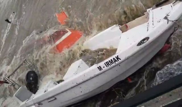 Bursa sahillerinde çok sayıda tekne battı