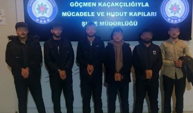 Bursa'da kaçak göçmen operasyonu