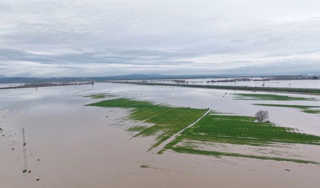 Bursa'da tarım arazileri sular altında kaldı