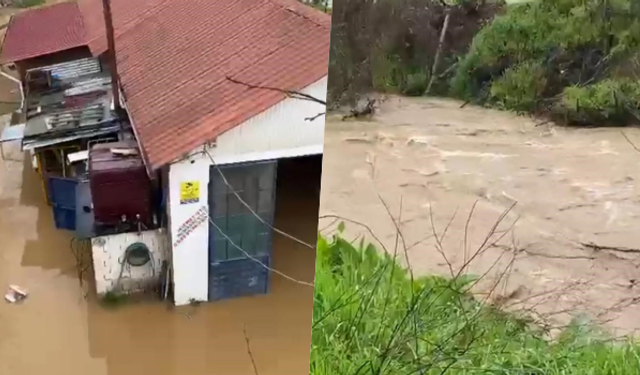 Kuraklığın ardından gelen sağanak İznik'i vurdu