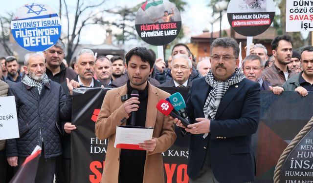 Bursa’dan Filistin İçin güçlü mesaj: “Bu esarete boyun eğmeyeceğiz”