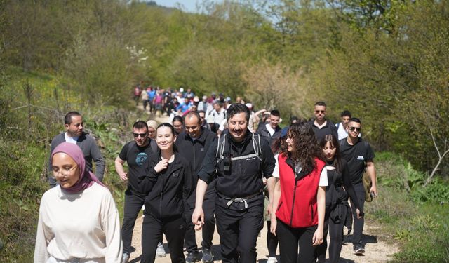 Doğa yürüyüşüne Yenişehirliler'den büyük ilgi