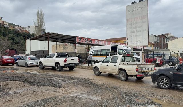 Bursa'ya çamur yağdı