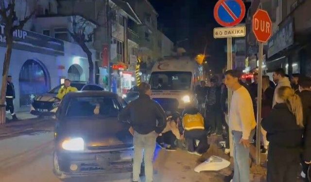 Otomobil ile motosiklet çarpıştı: 1 kişi yaralandı