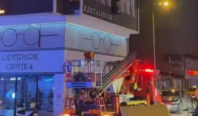 Otel odasındaki yangın itfaiye ve 112'yi alarma geçirdi