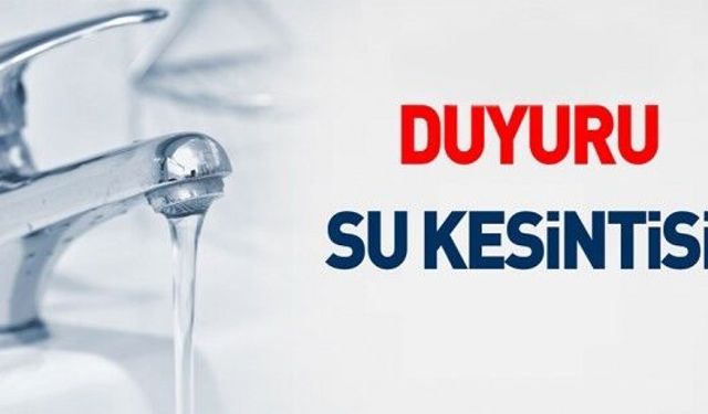 Osmangazi'de su kesintisi