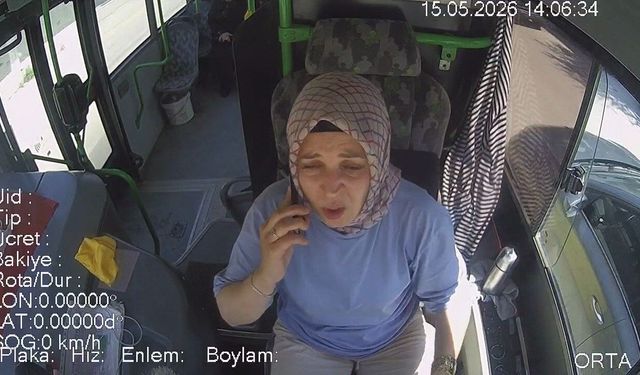 BURULAŞ’ın kadın otobüs sürücüsünden örnek davranış