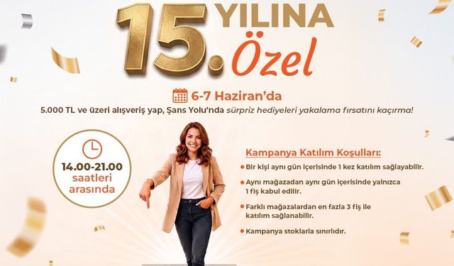 İnegöl AVM'den 15'inci yıla özel etkinlikler