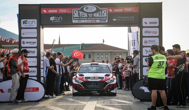 50. Yeşil Bursa Rallisi Osmangazi'den start aldı