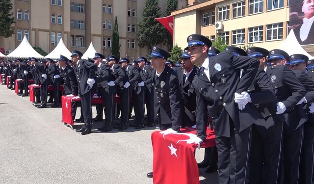 Bursa'da POMEM mezuniyetinde duygu dolu anlar